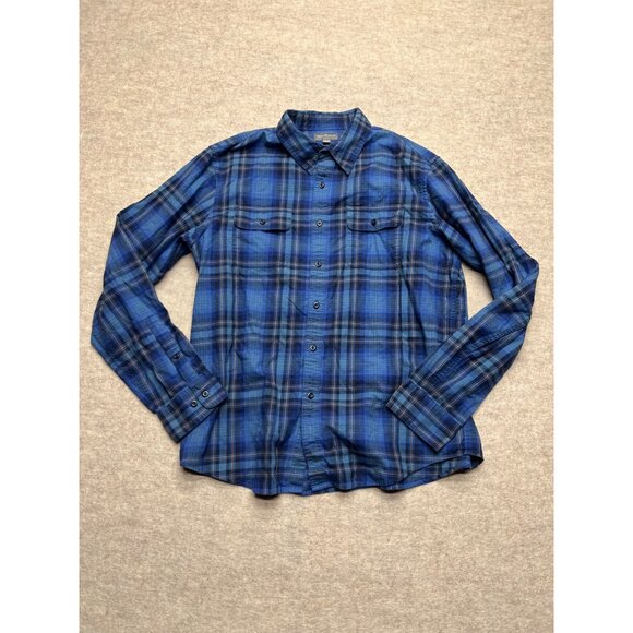 L.L. Bean Other - L.L. Bean Bean Signature Slim Fit Blue Plaid Button Down Shirt Large